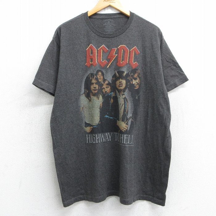全国送料無料の通販 古着通販 XL☆古着 半袖 ロック バンド Tシャツ メンズ AC/DC フリース