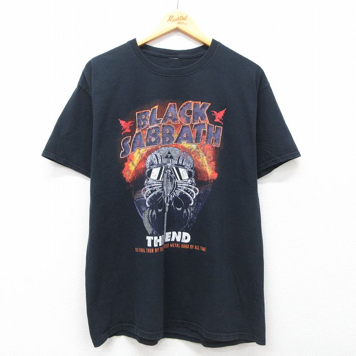 【90s〜00s】 ブラック・サバス 半袖 Tシャツ 古着 バンT 雰囲気系 古着 10s Black Sabbath 「The End」 ツアー ヘヴィメタル ロック