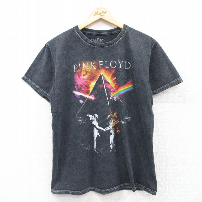 古着通販 M☆古着 半袖 ロック バンド Tシャツ メンズ ピンク