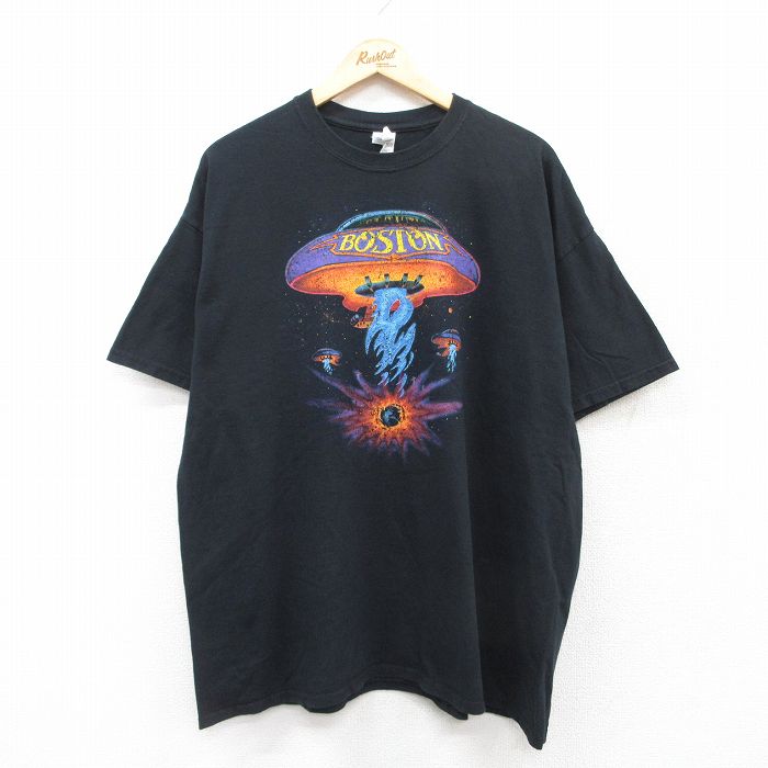古着通販 XL☆古着 半袖 ロック バンド Tシャツ メンズ ボストン