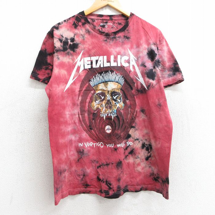 古着通販 L☆古着 半袖 ロック バンド Tシャツ メンズ メタリカ