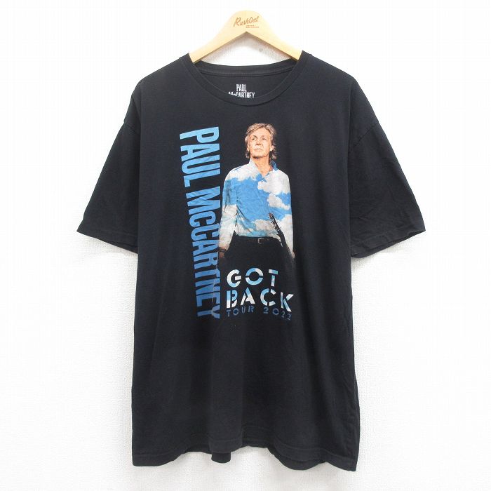 古着通販 XL☆古着 半袖 ロック バンド Tシャツ メンズ ポール