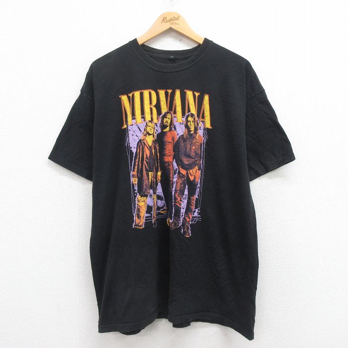 古着通販 XL☆古着 半袖 ロック バンド Tシャツ メンズ