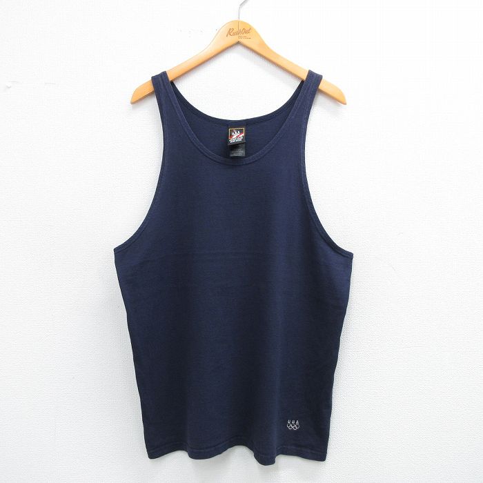 90s ビンテージ usa製 侍 歌舞伎 和柄 タンクトップ Tシャツ 古着 古着通販 XL☆古着 ビンテージ タンクトップ メンズ 90年代 90s