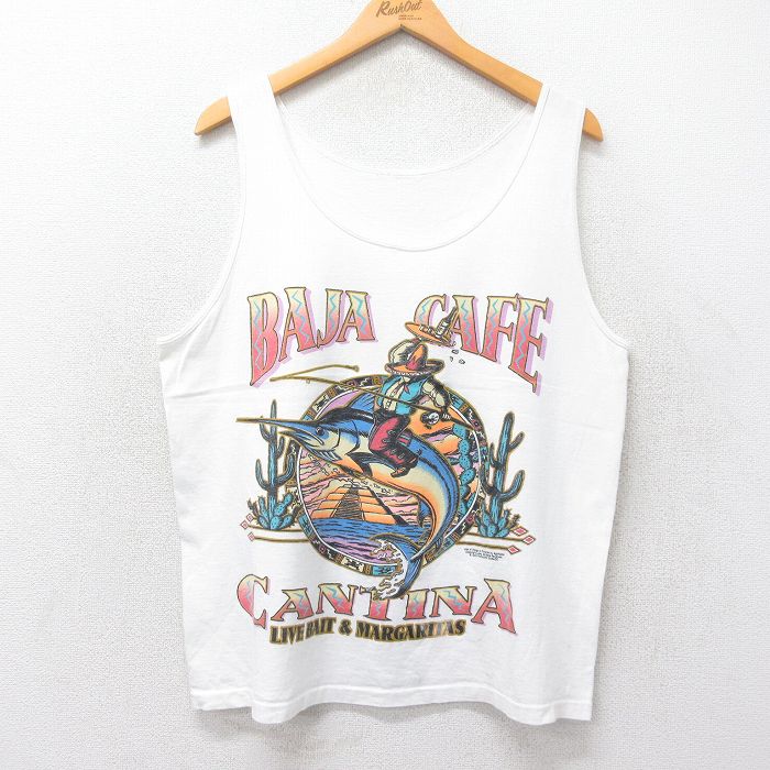 古着通販 L☆古着 ビンテージ タンクトップ メンズ 90年代 90s
