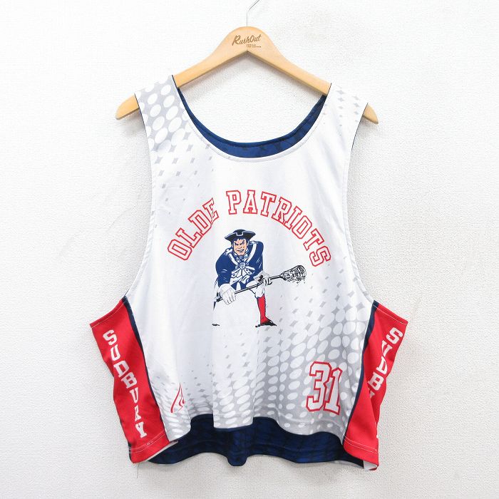 古着通販 XL☆古着 タンクトップ メンズ OLDE PATRIOTS ラクロス