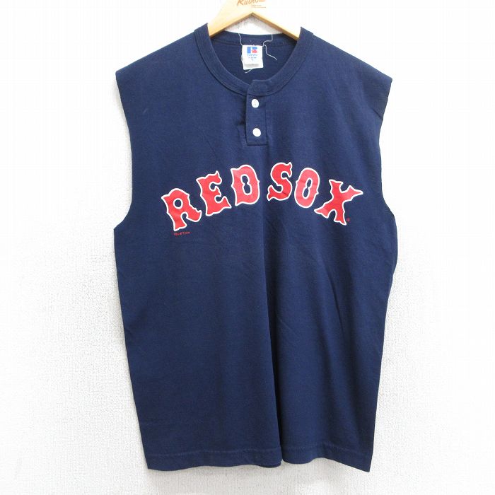 古着通販 L☆古着 ラッセル ノースリーブ ビンテージ Tシャツ