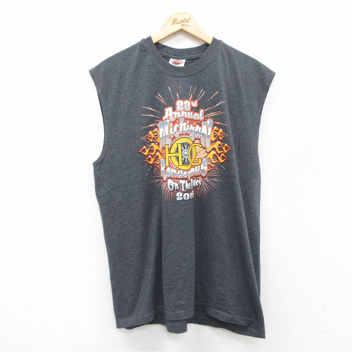 【激レア】ハーレーダビッドソン ノースリーブtシャツ 古着 ハーレーダビッドソン ノースリーブ Tシャツ USA製 HARLEY