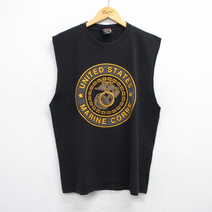 アメリカ製！ヴィンテージ ノースリーブtシャツ 古着通販 XL☆古着 ノースリーブ ビンテージ Tシャツ メンズ 90