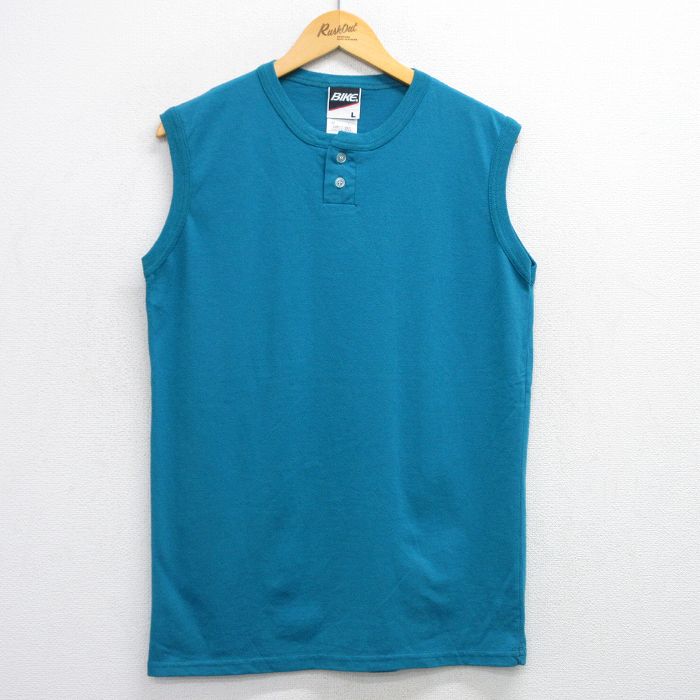 古着通販 L☆古着 ノースリーブ ビンテージ Tシャツ メンズ 90年代 90s