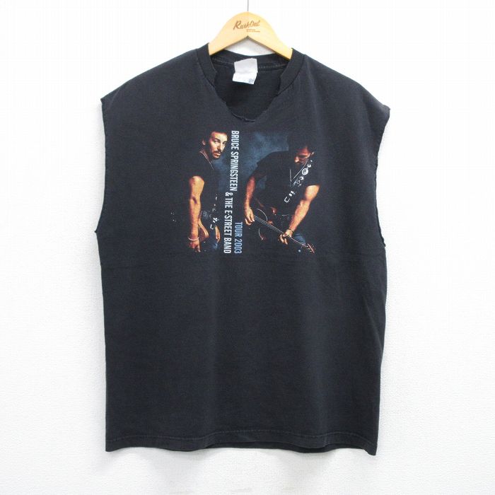 古着通販 XL☆古着 ノースリーブ ビンテージ ロック バンド T