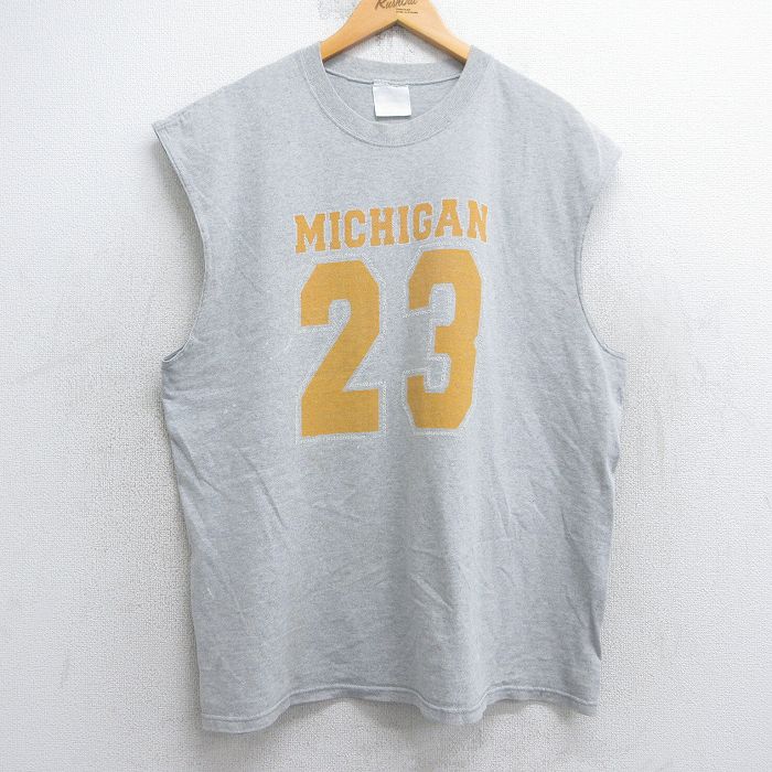 古着通販 XL☆古着 ノースリーブ ビンテージ Tシャツ メンズ 90