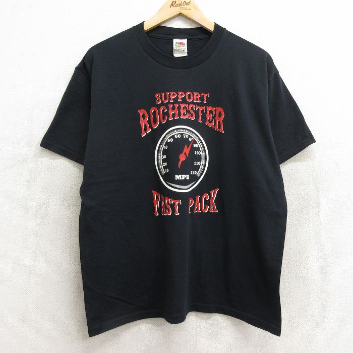 LOUDNESS Tシャツ ラウドネス XL 黒 古着　フルーツオブザルーム XL/古着 フルーツオブザルーム 半袖 ビンテージ Tシャツ メンズ