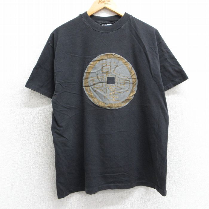 古着通販 L☆古着 ヘインズ 半袖 ビンテージ Tシャツ メンズ 80年代 