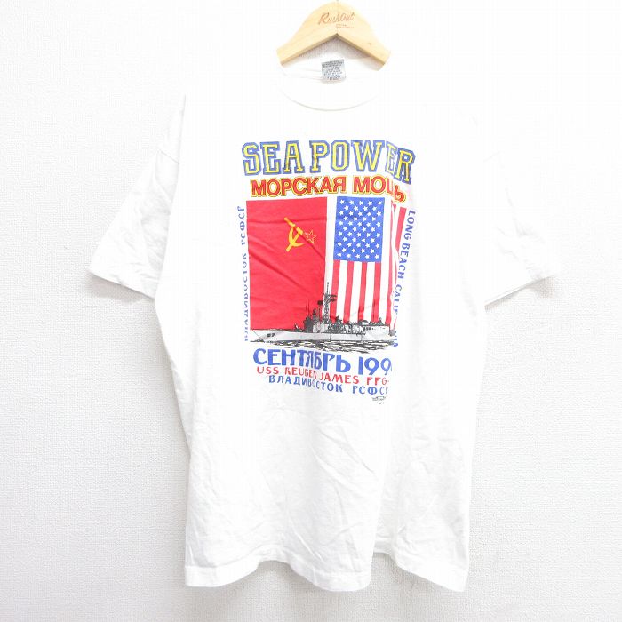 古着通販 XL☆古着 半袖 ビンテージ Tシャツ メンズ 90年代 90s