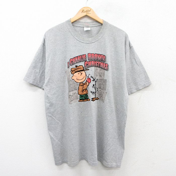 レア 古着◆ピーナッツ スヌーピー チャーリーブラウン Tシャツ メンズXL レア 古着◇ピーナッツ スヌーピー チャーリーブラウン Tシャツ