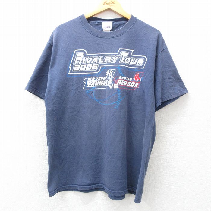 00s ラッセル ボストン レッドソックス ベースボールシャツ 古着 00s MLB ボストン・レッドソックス Tシャツ 古着 ヴィンテージ