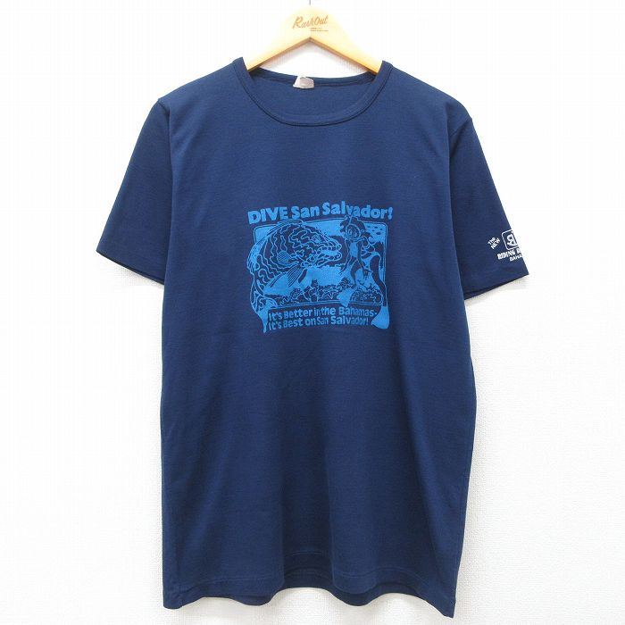 メンズ古着Tシャツ③ 古着通販 L☆古着 半袖 ビンテージ Tシャツ メンズ 80年代 80s 魚