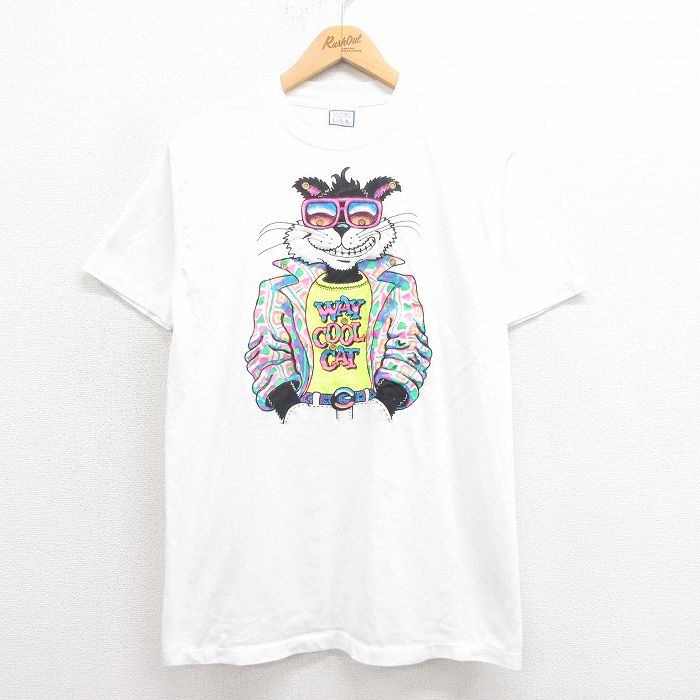 古着通販 L☆古着 半袖 ビンテージ Tシャツ メンズ 80年代 80s