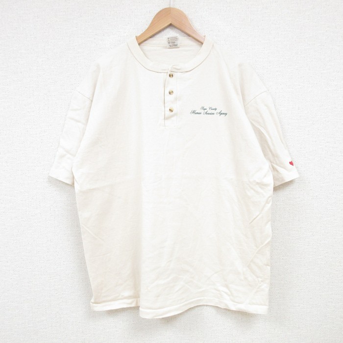 1920’s スペシャルヴィンテージ ヘンリーネック Tシャツ 生成り 1920's スペシャルヴィンテージ ヘンリーネック Tシャツ 生成り