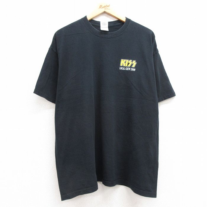 古着 00s クイーン 半袖 シャツ ロック バンド ブラック 黒 レッド 赤② 古着通販 XL☆古着 半袖 ビンテージ ロック バンド Tシャツ