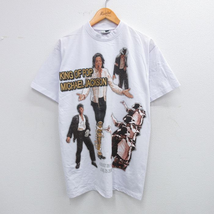 マイケルジャクソン バンド T シャツ ブートレグ フェード ヴィンテージ VINTAGE - 一点物 90年代ビンテージ マイケル・ジャクソン
